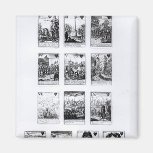 Aimant Jouer aux cartes commémoratives