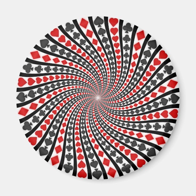 Aimant Jouer Carte Convient Spiral : (Devant)