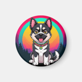 Aimant Jouer chien de dessin