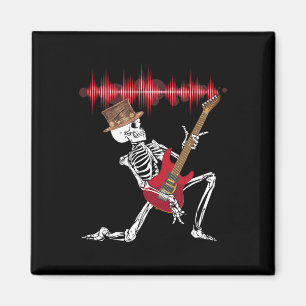 Aimant Jouer Guitare électrique drôle Halloween