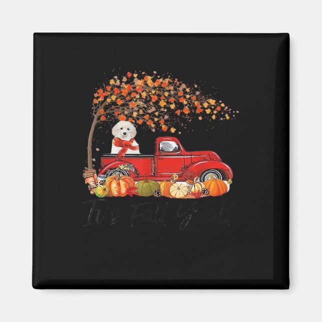 Aimant Jouet blanc C’est l’automne Vous êtes tous Citroui (Devant)