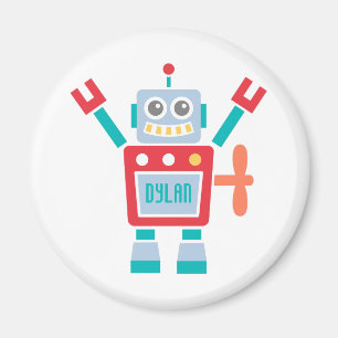 Aimant Jouet Robot vintage Pour Enfants