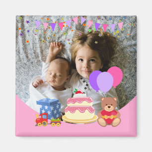 Aimant Jouets pour enfants roses mignonette Fête d'annive