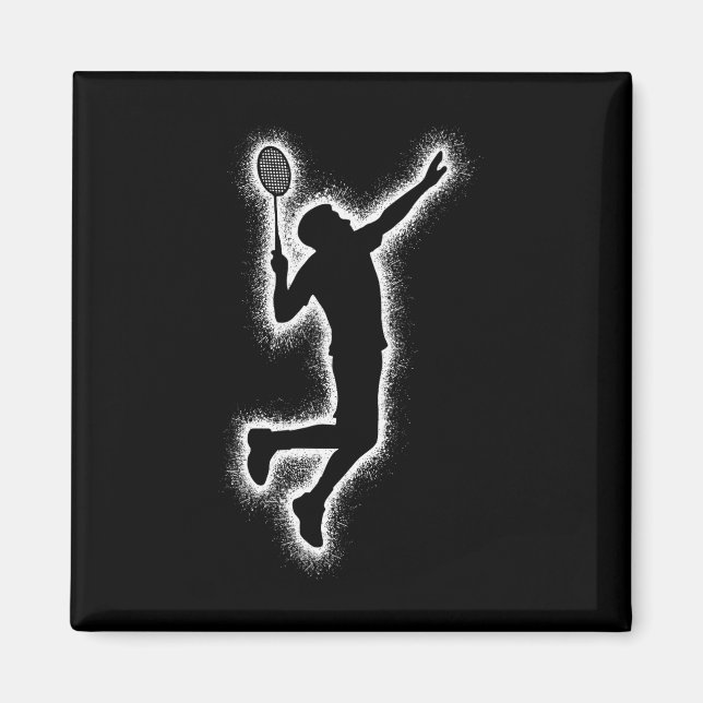 Aimant Joueur Badminton Navette Enfants garçons Badminton (Devant)