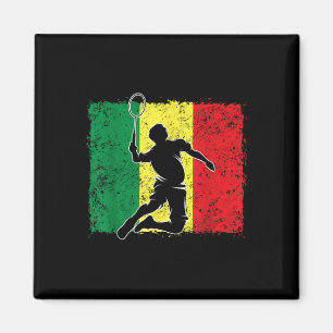 Aimant Joueur de badminton Drapeau sénégalais Sénégal