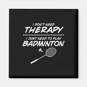 Aimant Joueur de badminton navette raquette de badminton 
