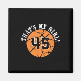 Aimant Joueur de basket-ball 45 C'est ma fille Cheer Mama