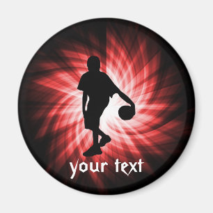 Aimant Joueur De Basket; Rouge