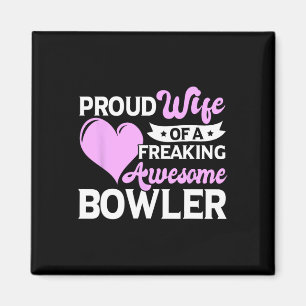 Aimant Joueur de bowling entraîneur Bowler épouse