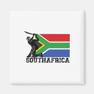 Aimant Joueur de cricket Drapeau Afrique du Sud Équipe sp