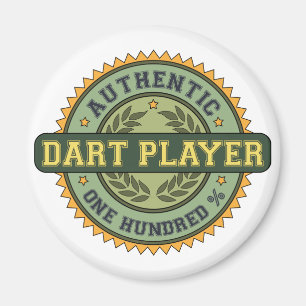 Aimant Joueur de dard authentique