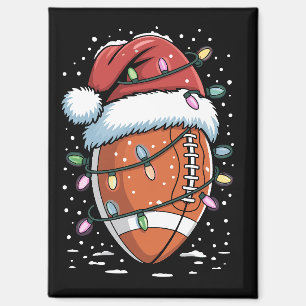 Aimant Joueur de football américain de Noël Sports Santa