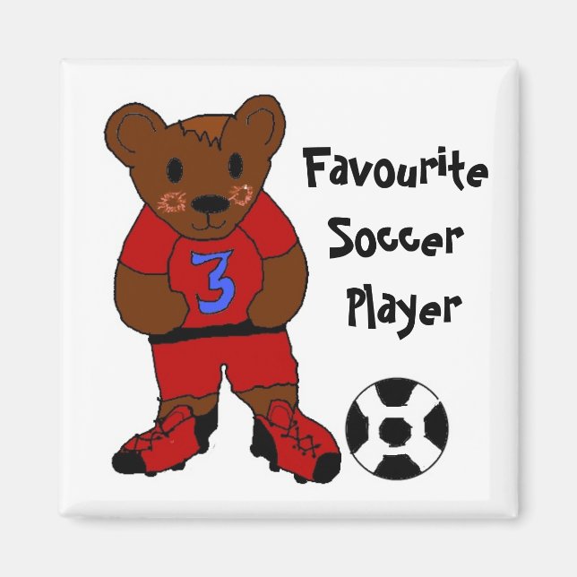 Aimant Joueur de football favori (Devant)
