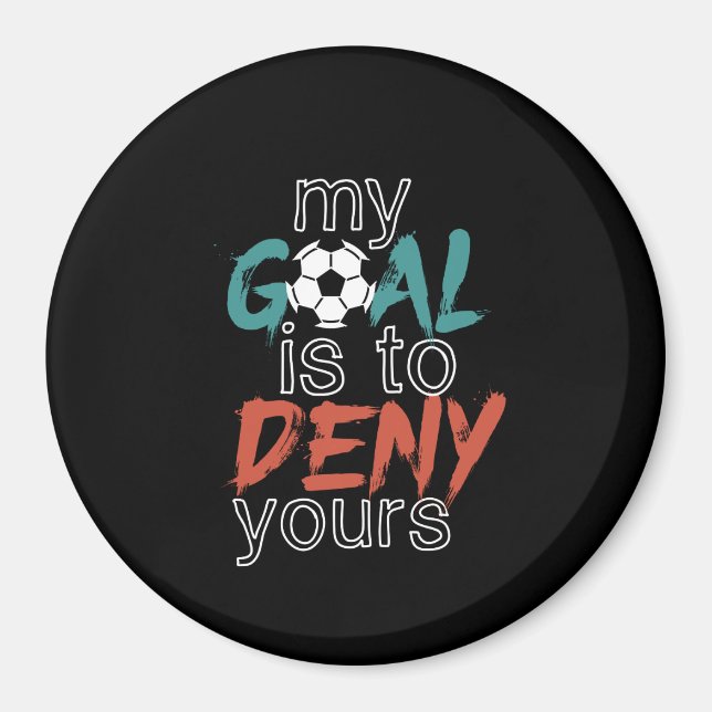 Aimant Joueur de football sportif amusant Citer But Keepe (Devant)