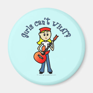 Aimant Joueur de guitare de petite fille