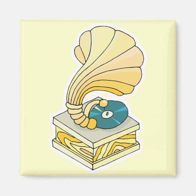 Aimant joueur de phonographe (Devant)