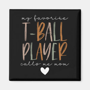 Aimant Joueur de T-ball favori Appelez-moi Maman Mère de 