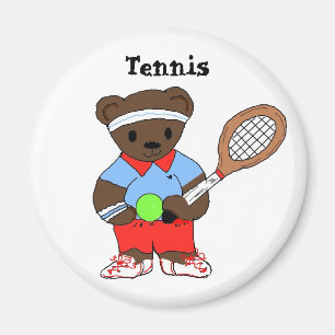 Aimant Joueur de tennis nounours