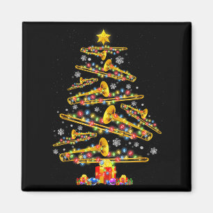 Aimant Joueur de trombone de Noël Arbre de Noël Musique J