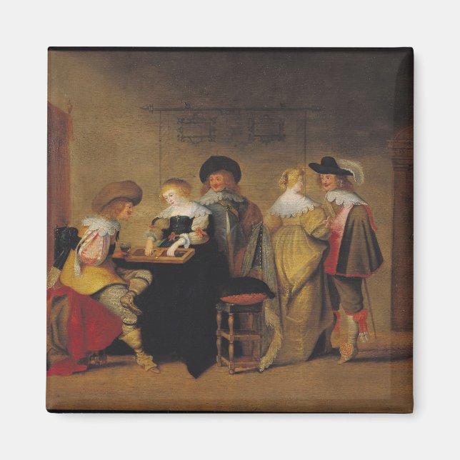 Aimant Joueurs de jacquet (Devant)