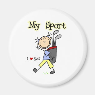 Aimant Jouez au golf mon sport
