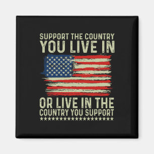 Aimant Jour 4 juillet Soutenez Le Pays Où Vous Vivez