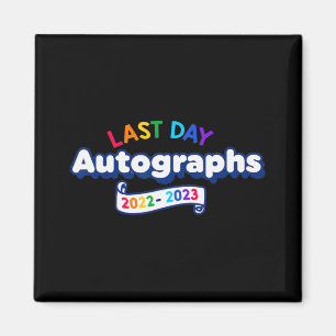 Aimant Jour Autographes 2023 Enseignant de jardin d'enfan