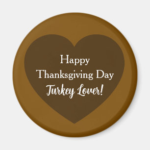 Aimant Jour de Bon thanksgiving simple Turquie Lover Brow