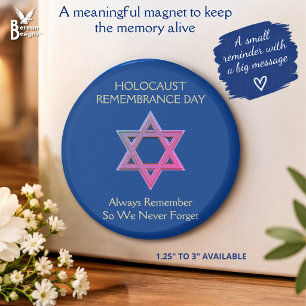 Aimant Jour de commémoration de l'Holocauste YOM HASHOAH