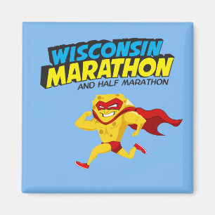 Aimant Jour de course de marathon du Wisconsin