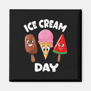 Aimant Jour de la crème glacée Fête estivale Crème glacée