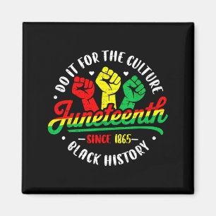 Aimant Jour de la liberté Juneteenth africain 19 juin noi