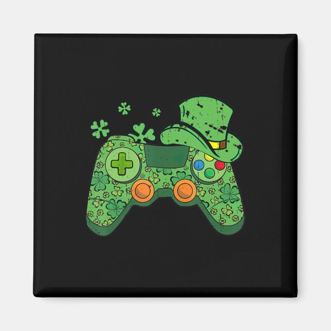 Aimant Jour de la Saint Patrick Gamer Irish Game Controll (Devant)