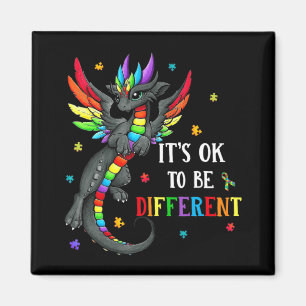 Aimant Jour de la sensibilisation sur l'autisme Dragon Do