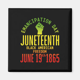 Aimant Jour de l'Émancipation 1865 Jeudi Africain 1865 Li