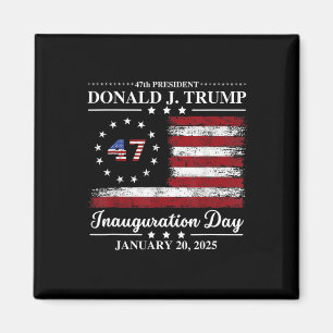Aimant Jour de l'investiture de Trump 2025 Mémorabilia Dr