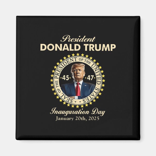 Aimant Jour de l'investiture du président Donald Trump 20 (Devant)