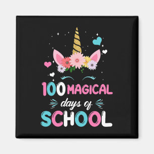Aimant Jour D'Enfance Pour Les Filles 100 Jours Magiques