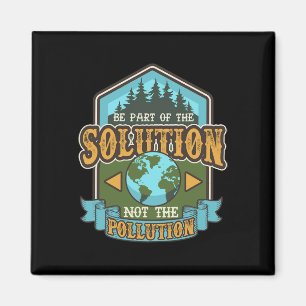 Aimant Jour des terres Be La Solution Mignonne Recyclé Vi