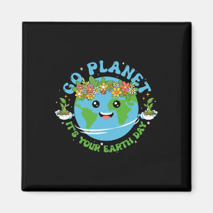 Aimant Jour des terres Chemise Go Planet C'est votre Jour