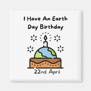 Aimant Jour des terres Est Mon Anniversaire Pro Environme