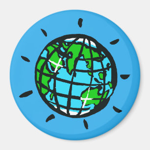 Aimant Jour des terres - Planète TERRE - Conservation - E