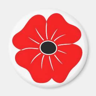 Aimant Jour du Coquelicot Rouge de la Mémoire
