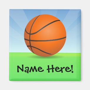 Aimant Jour ensoleillé de basket-ball des sports de