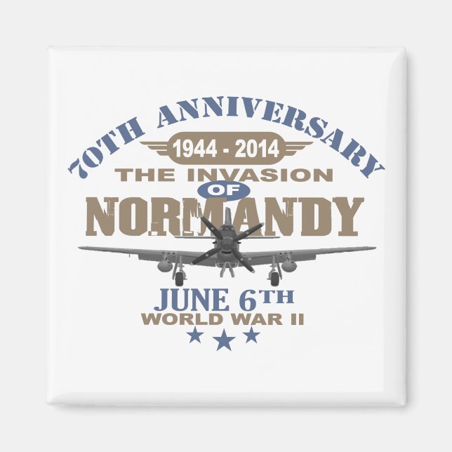 Aimant Jour J 70e anniversaire Bataille de Normandie (Devant)