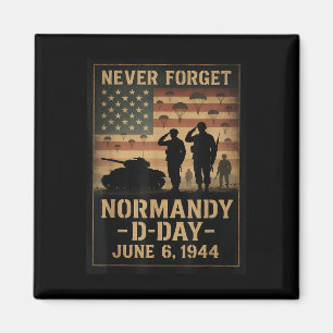 Aimant Jour J 81e Anniversaire Normandie 1944 Tribut Mili