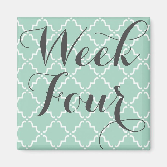 Aimant Journal de la semaine quatre (Devant)