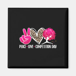 Aimant Journée de compétition de cheer amour paix Jour de