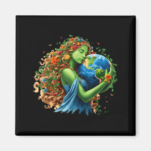 Aimant Journée de la Terre 2026 verte mère nature planète