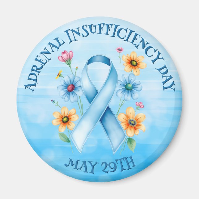 Aimant Journée de l'insuffisance surrénale - 29 mai (Devant)